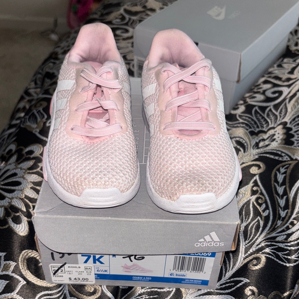 Adidas Kids Light Pink Sneakers